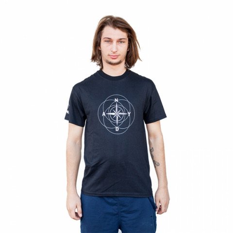 Koszulki - Koszulka Dyna Wheels Compas Tshirt - Black - Zdjęcie 1