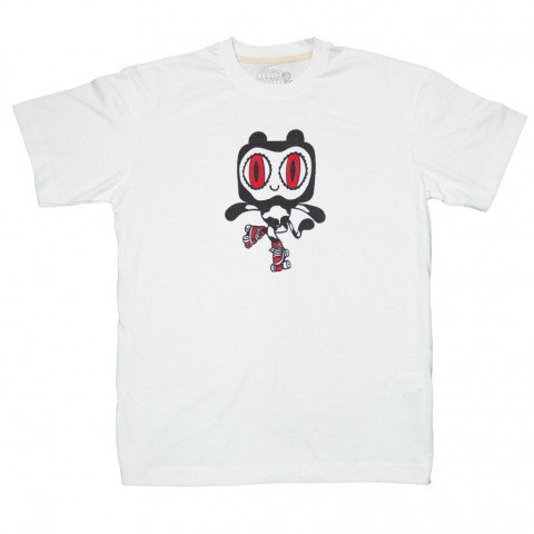 Koszulki - Koszulka Wheeladdict X Timrobot Cat TS - Biały - Zdjęcie 1
