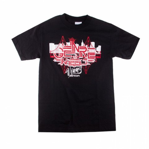 Koszulki - Koszulka Genre Wheels Vinny Minton PRO Tshirt - Czarny - Zdjęcie 1
