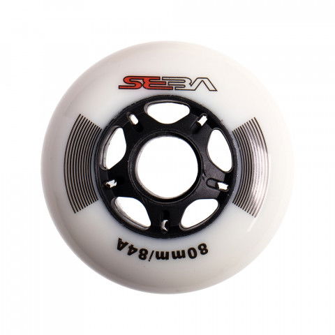 Promocje - Kółka do Rolek Seba CC 80mm/84a - Białe (1 szt.) - Zdjęcie 1