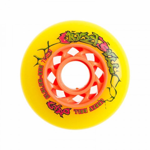 Promocje - Kółka do Rolek Gyro Crazy Ball 76mm/85a - Pomarańczowe - Zdjęcie 1