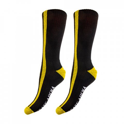 Skarpetki - SkateArena - Short Socks - Czarno/Żółte - Zdjęcie 1