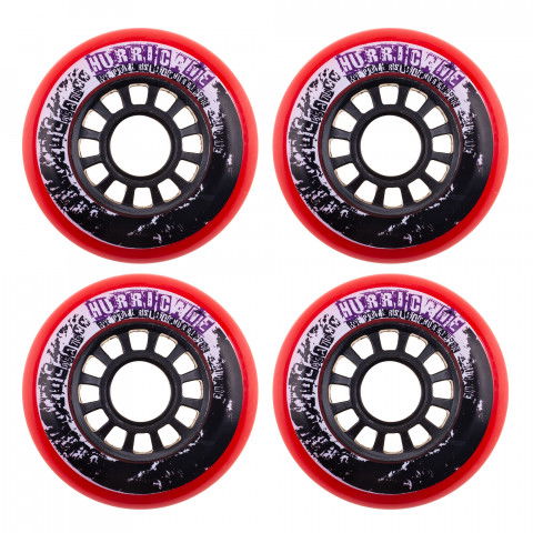 Kółka - Kółka do Rolek Powerslide Hurricane 76mm/85a - Czerwone (4 szt.) - Zdjęcie 1