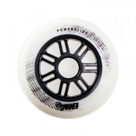 Promocje - Kółka do Rolek Powerslide Spinner 100mm/86a - Białe (1 szt.) - Zdjęcie 1
