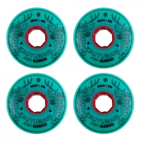 Promocje - Kółka do Rolek Red Eye Josh Glowicki 68mm/89a - Zielone (4 szt.) - Zdjęcie 1