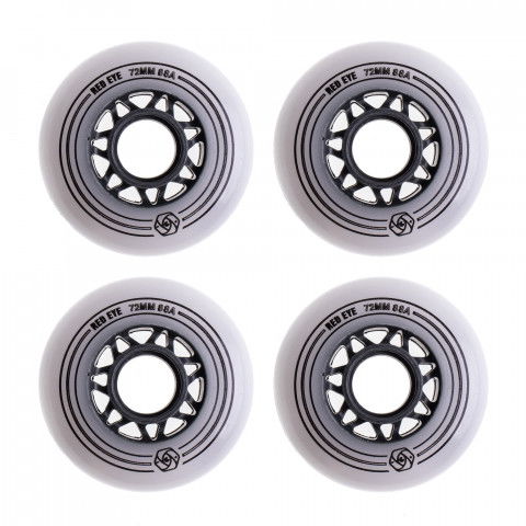 Promocje - Kółka do Rolek Red Eye Team 72mm/88a - Białe - Zdjęcie 1