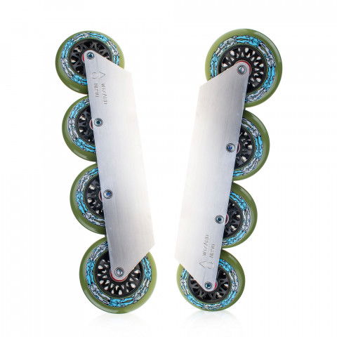 Szyny - Szyny do rolek Wizard X Mushroom Blading X Bones 4x90mm - Kompletne - Zdjęcie 1