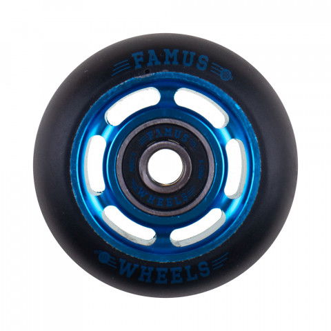 Kółka - Kółka do Rolek Famus 6 Spokes 60mm/88a + ABEC 9- Niebiesko/Czarne - Zdjęcie 1