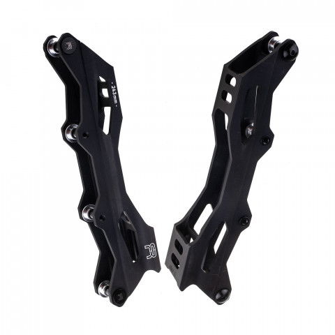 Szyny - Szyny do rolek FR Spin 243mm/4x80mm - Czarne - Zdjęcie 1