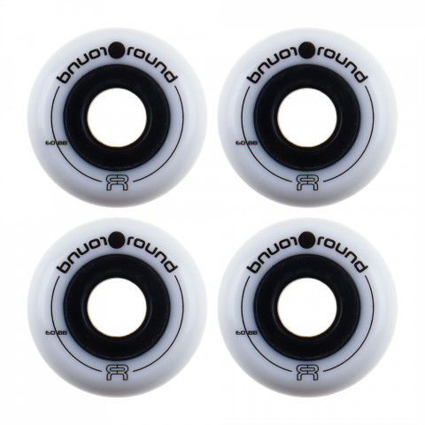 Kółka - Kółka do Rolek FR Round 60mm/88a - Białe (4 szt.) - Zdjęcie 1