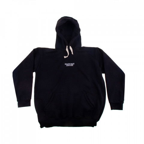 Bluzy - Bluza Inferno Skate Fast And Die Hoodie - Czarno/Biała - Zdjęcie 1