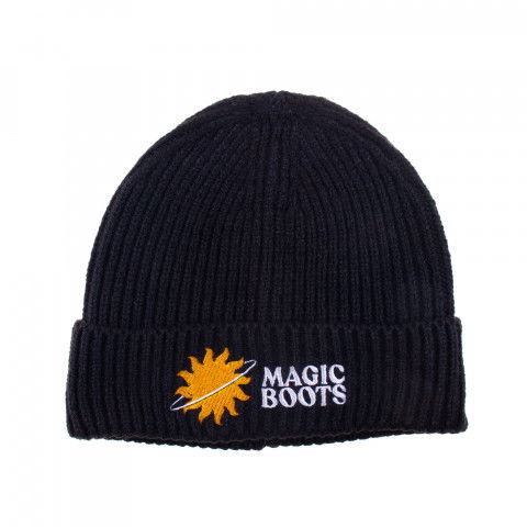 Czapki Zimowe - Czapka Magic Boots Skate Goods Typo Beanie Ciemny Grafit - Zdjęcie 1