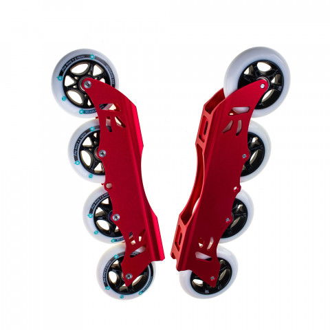 Szyny - Szyny do rolek Kaltik Baats UFS - Czerwone X Doop 90mm/83A X Kaltik Abec 7 - Kompletne - Zdjęcie 1