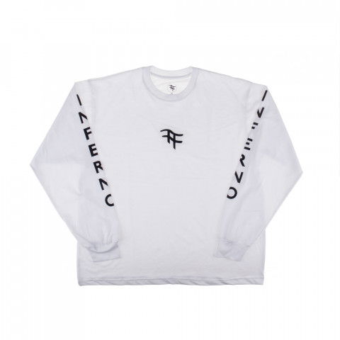 Longsleeve - Longsleeve Inferno Logo LS - Biało/Czarny - Zdjęcie 1