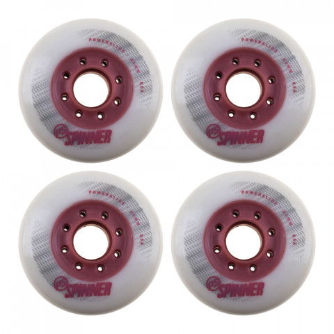 Promocje - Kółka do Rolek Powerslide Spinner 80mm/85A Biało-Fioletowe (4) - Zdjęcie 1