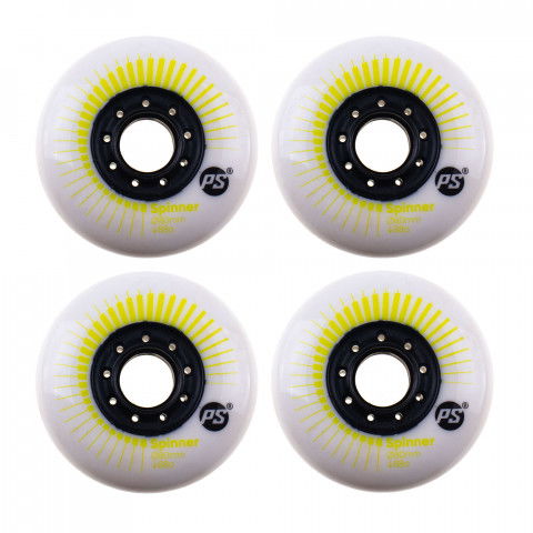 Promocje - Kółka do Rolek Powerslide Spinner 80mm/88a - Biało/Żółte (4) OEM - Zdjęcie 1