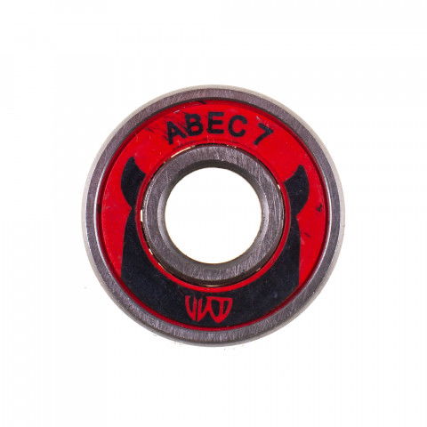 Łożyska - Łożyska do rolek Wicked Abec 7 Chrome 608 - Czerwony Koszyk (1) - Zdjęcie 1