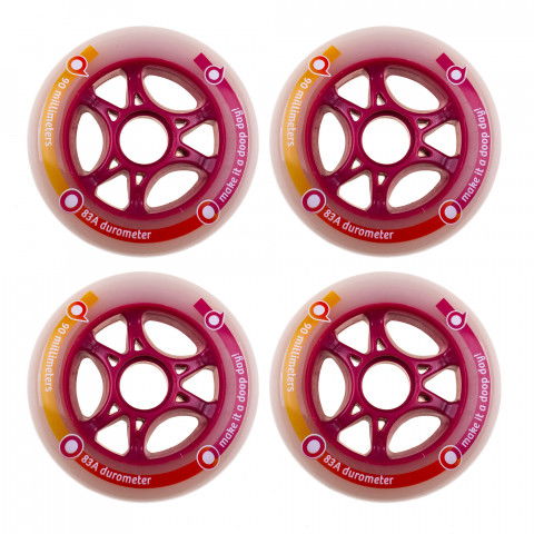 Promocje - Kółka do Rolek Powerslide Doop 90mm/83A - Fioletowe (4 szt.) OEM - Zdjęcie 1