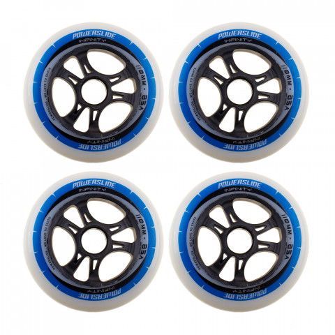 Promocje - Kółka do Rolek Powerslide Infinity II 110mm/85a Szaro-Niebieskie (4) OEM - Zdjęcie 1
