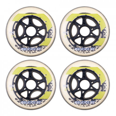 Promocje - Kółka do Rolek Powerslide Fitness 100mm/83a Czarno-Żółte (4) OEM - Zdjęcie 1