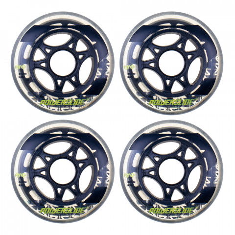 Promocje - Kółka do Rolek Powerslide Fitness 80mm/83a - Czarno-Żółte (4) OEM - Zdjęcie 1
