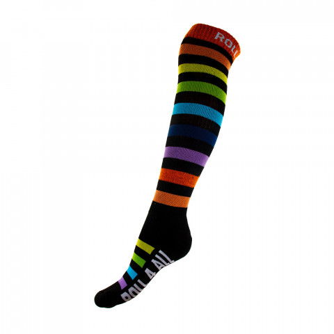 Skarpetki - Roll4all - Long Socks - Rainbow Czarne - Zdjęcie 1