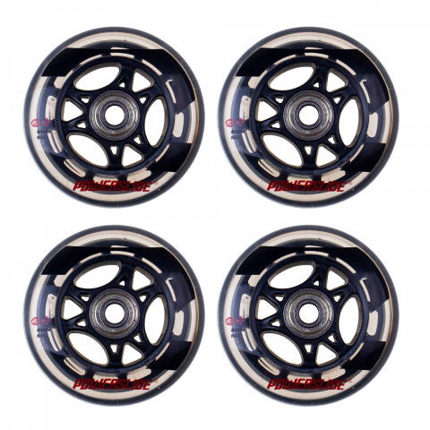 Promocje - Kółka do Rolek Powerslide Phuzion 80mm/83A Bordowe + Abec 9 (4) - Zdjęcie 1