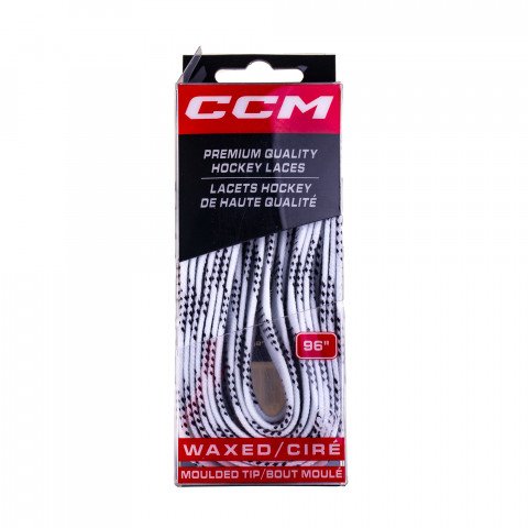 Sznurówki - Sznurówki CCM Proline Wax - Białe - Zdjęcie 1