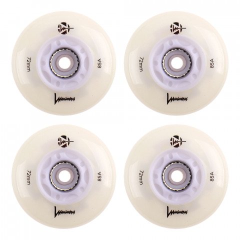 Kółka - Kółka do Rolek Luminous LED 72mm/85a - Białe/Glow (4 szt.) - Zdjęcie 1