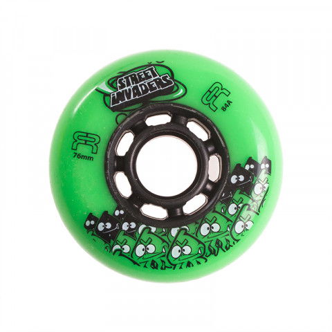 Promocje - Kółka do Rolek FR Street Invaders 76mm/84a - Zielone - Zdjęcie 1