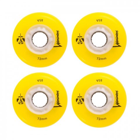 Kółka - Kółka do Rolek Luminous LED 72mm/85a - Żółte (4 szt.) - Zdjęcie 1