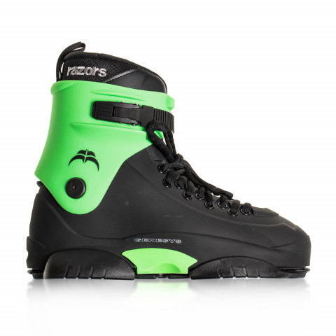 Rolki - Rolki Razors Genesys II - Czarno/Zielone - Boot Only - Zdjęcie 1
