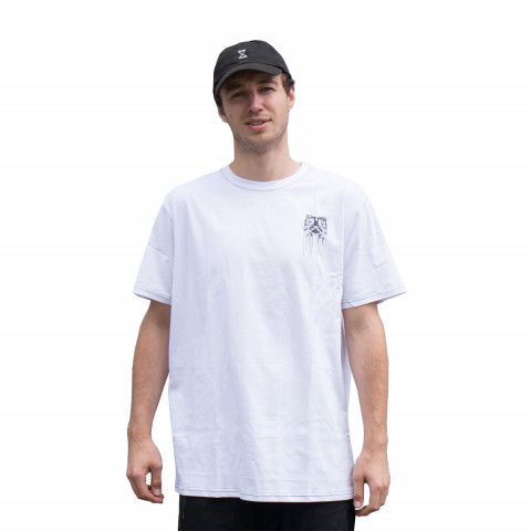 Koszulki - Koszulka Kaltik Drip Face TS - Biało/Czarny - Zdjęcie 1