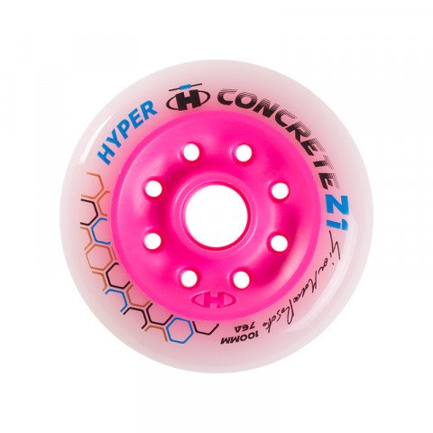 Promocje - Kółka do Rolek Hyper Concrete Z1 100mm/76a - White/Pink (2 szt.) - Zdjęcie 1