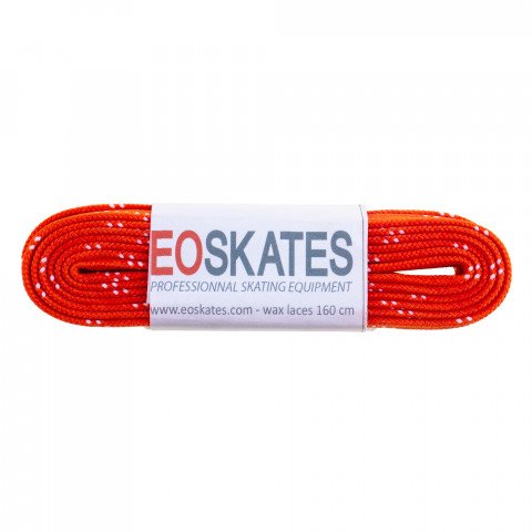 Sznurówki - Sznurówki EO Skates Waxed Laces 160cm - Ciemno Pomarańczowe - Zdjęcie 1