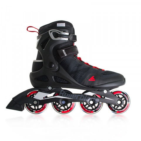 Rolki - Rolki Rollerblade Macroblade 80 - Black/Red - Zdjęcie 1