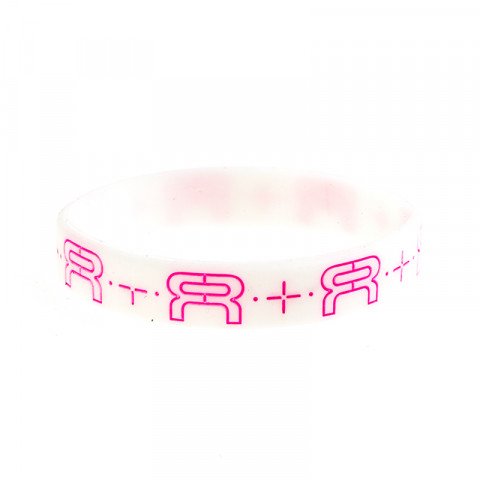 Opaski / Frotki - FR Wristband 180mm - Biała Glow/Różowa - Zdjęcie 1