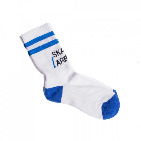 Skarpetki - Skate Arena Short Socks - Biało/Niebieskie - Zdjęcie 1
