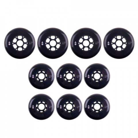 Kółka - Kółka do Rolek Wizard Advanced 100mm/84mm Set - Szare (10 szt.) - Zdjęcie 1