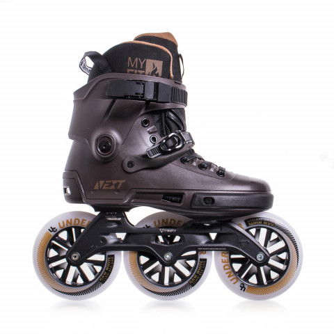 Rolki - Rolki Powerslide Next 125 - Brązowe OEM - Zdjęcie 1