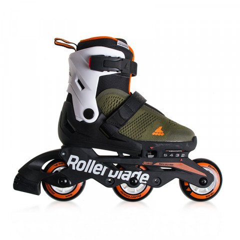Rolki - Rolki Rollerblade Microblade Free 3WD - Zielono/Pomarańczowe - Zdjęcie 1