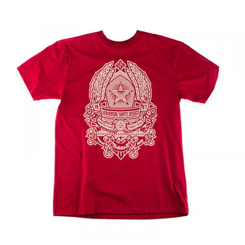 Koszulki - Koszulka Usd Emblem T-shirt - Maroon - Zdjęcie 1