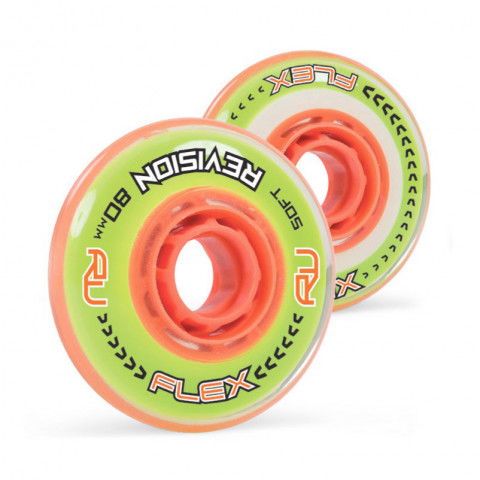 Kółka - Kółka do Rolek Mission RV Flex 80mm/72a - Pomarańczowe (1 szt.) - Zdjęcie 1