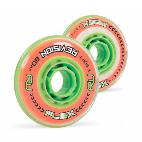 Kółka - Kółka do Rolek Mission RV Flex 80mm/74a - Zielone (1 szt.) - Zdjęcie 1