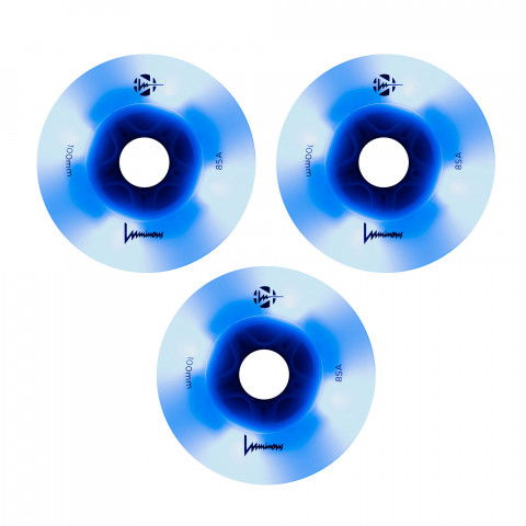 Kółka - Kółka do Rolek Luminous LED 100mm/85a -Niebieskie-Glow-Niebieskie - Zdjęcie 1