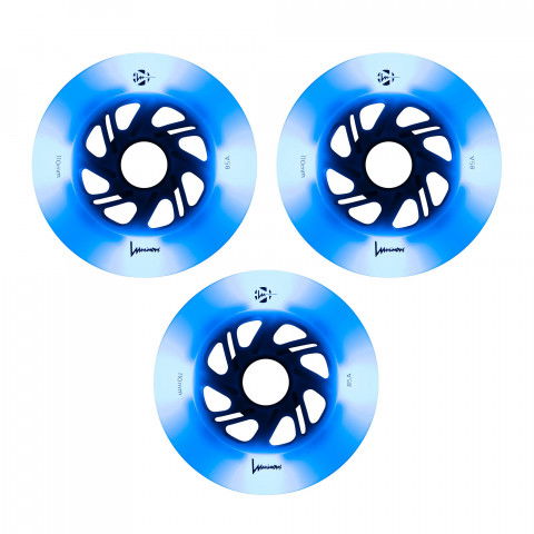 Kółka - Kółka do Rolek Luminous LED 110mm/85a Niebieskie-Glow-Niebieskie - Zdjęcie 1