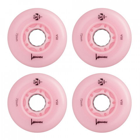 Kółka - Kółka do Rolek Luminous LED 72mm/85a - Flamingo (4 szt.) - Zdjęcie 1
