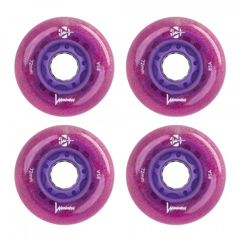 Kółka - Kółka do Rolek Luminous LED 72mm/85a - Purpupowe Haze-Purpurowe - Zdjęcie 1