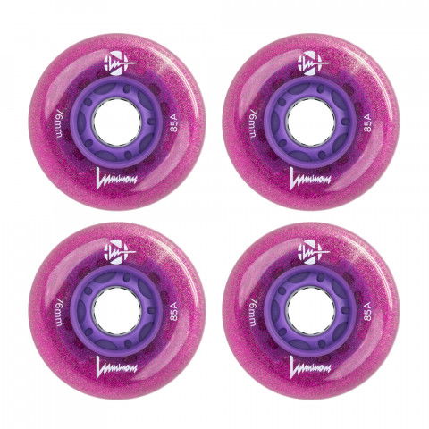 Kółka - Kółka do Rolek Luminous LED 76mm/85a - Purpurowy Haze (4 szt.) - Zdjęcie 1