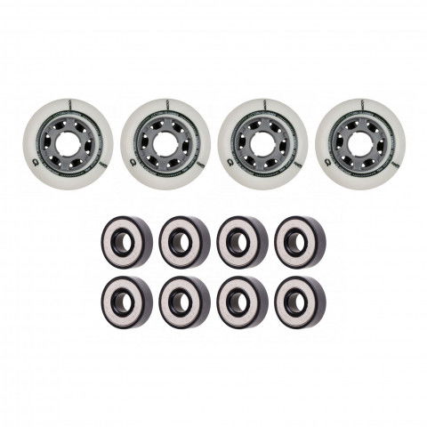 Kółka - Kółka do Rolek Iqon EQO 76mm/88a + Famus United Abec 5 RS (4 szt.) - Zdjęcie 1